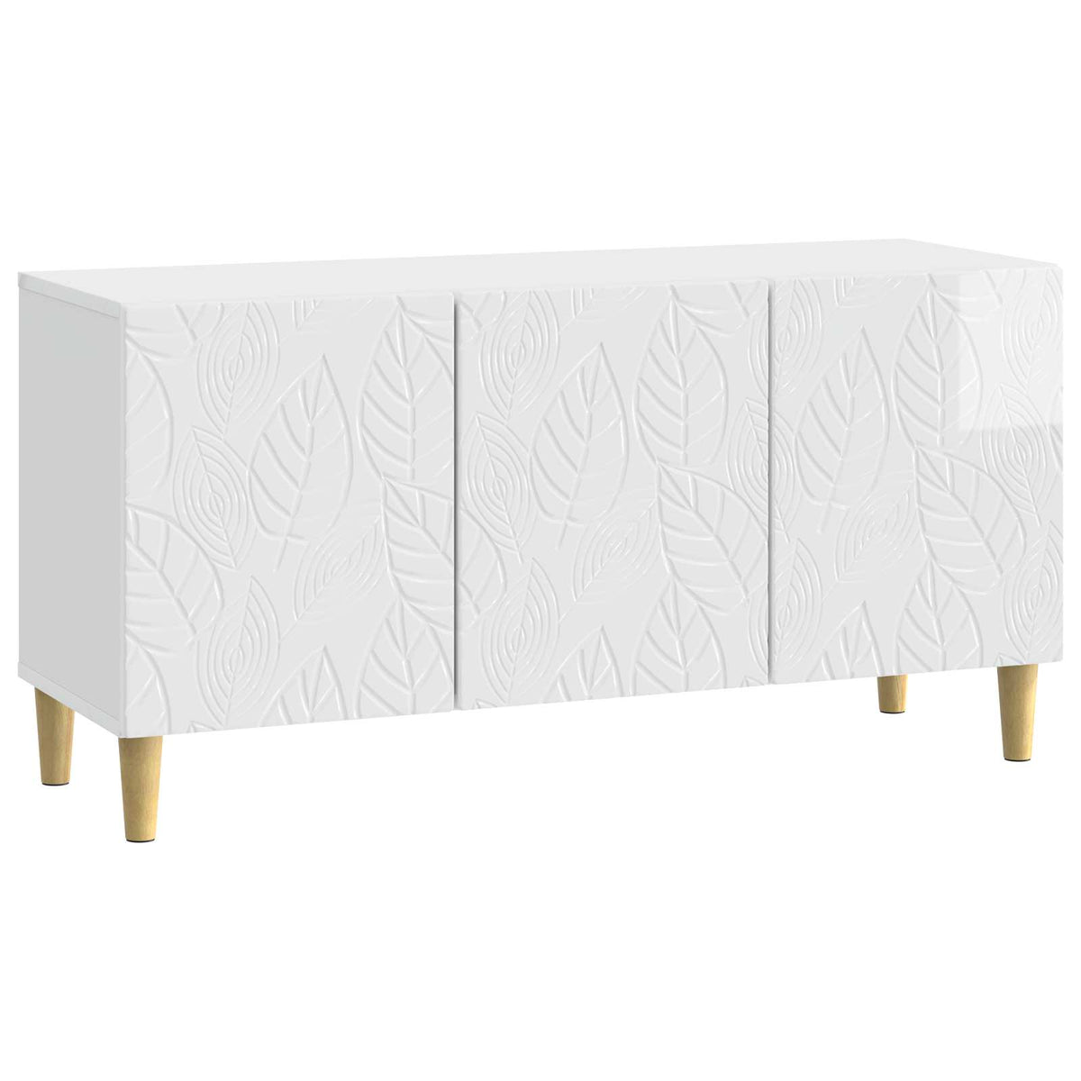 TV-skab 99 x 34,5 x 50 cm Hvid højglans Konstrueret træ