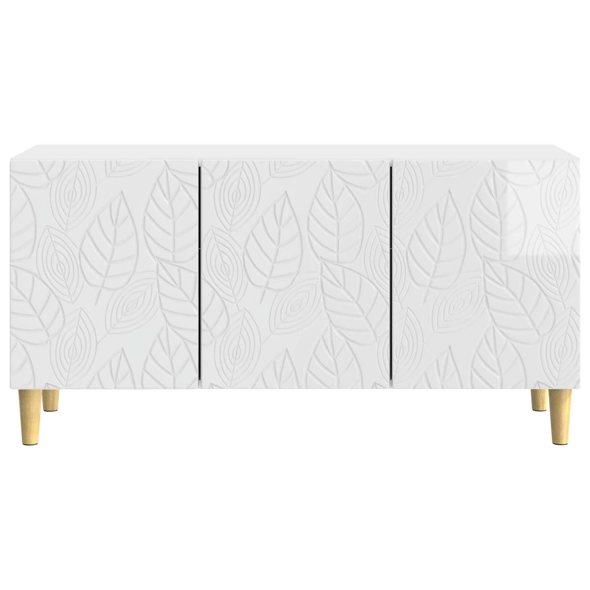 TV-skab 99 x 34,5 x 50 cm Hvid højglans Konstrueret træ