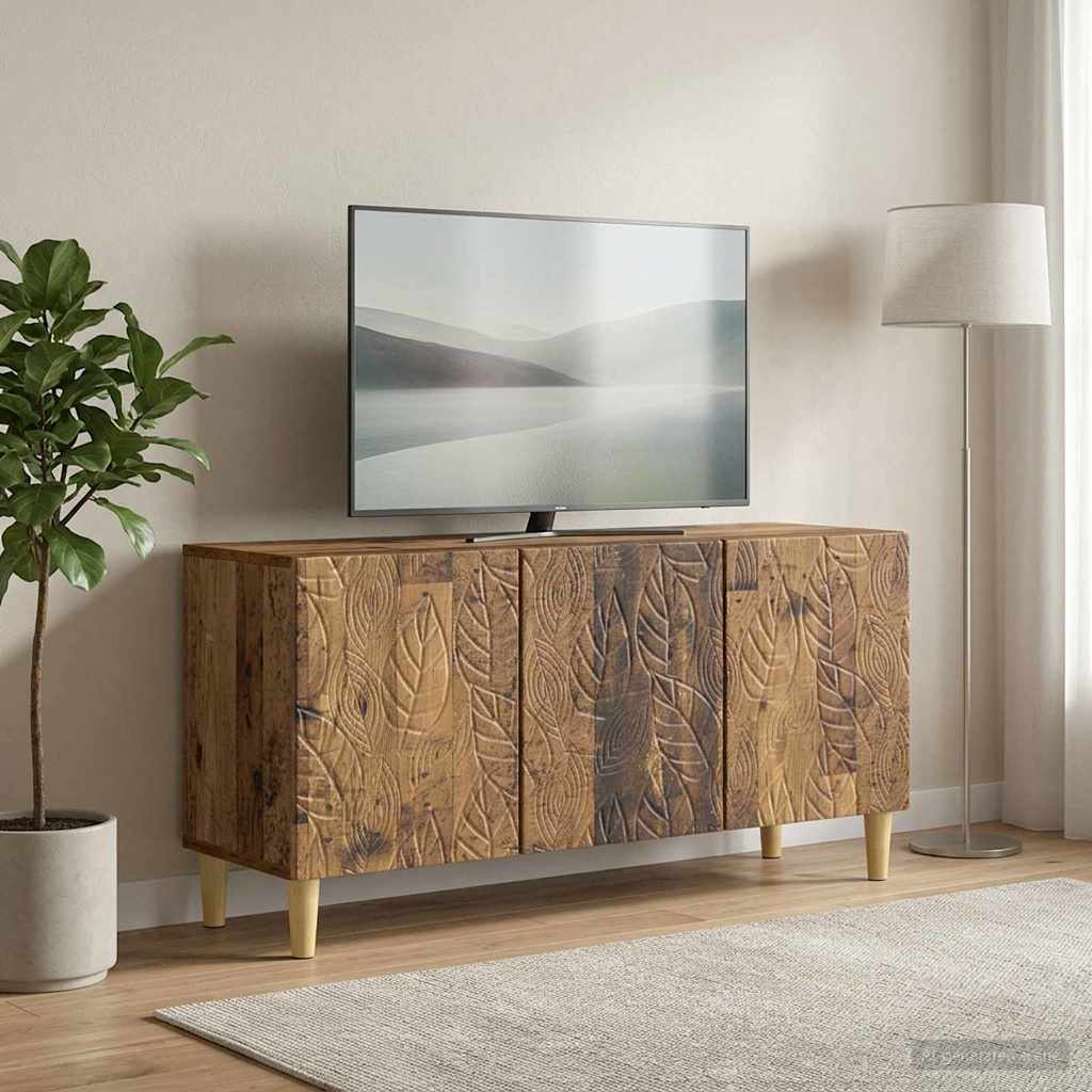 TV-skab 99 x 34,5 x 50 cm Gammelt træ Konstrueret træ