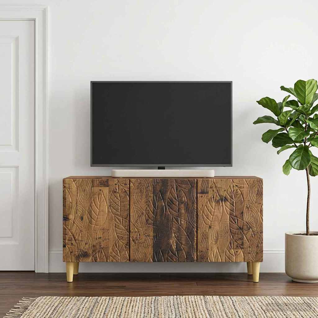 TV-skab 99 x 34,5 x 50 cm Gammelt træ Konstrueret træ