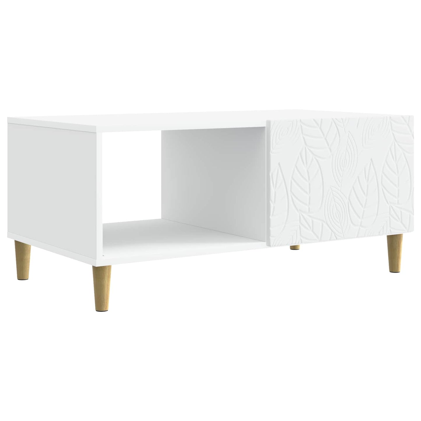 Sofabord Hvid 90 x 50 x 40 cm Konstrueret træ