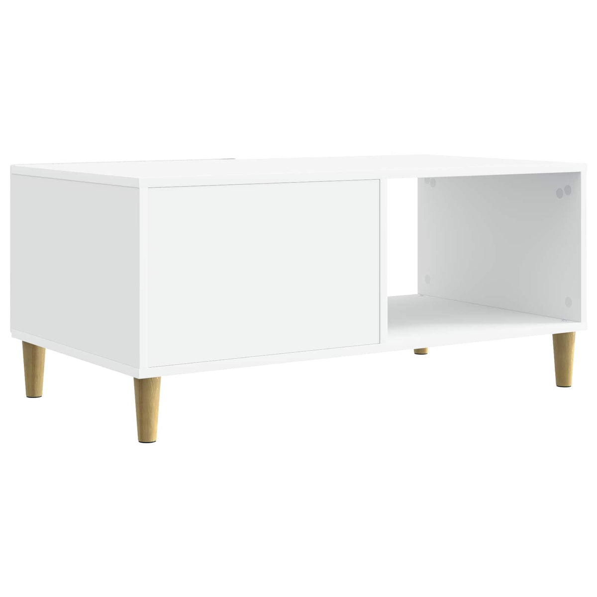 Sofabord Hvid 90 x 50 x 40 cm Konstrueret træ