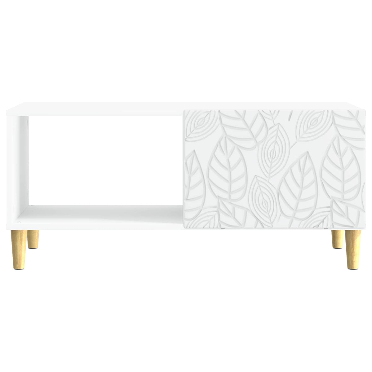 Sofabord Hvid 90 x 50 x 40 cm Konstrueret træ