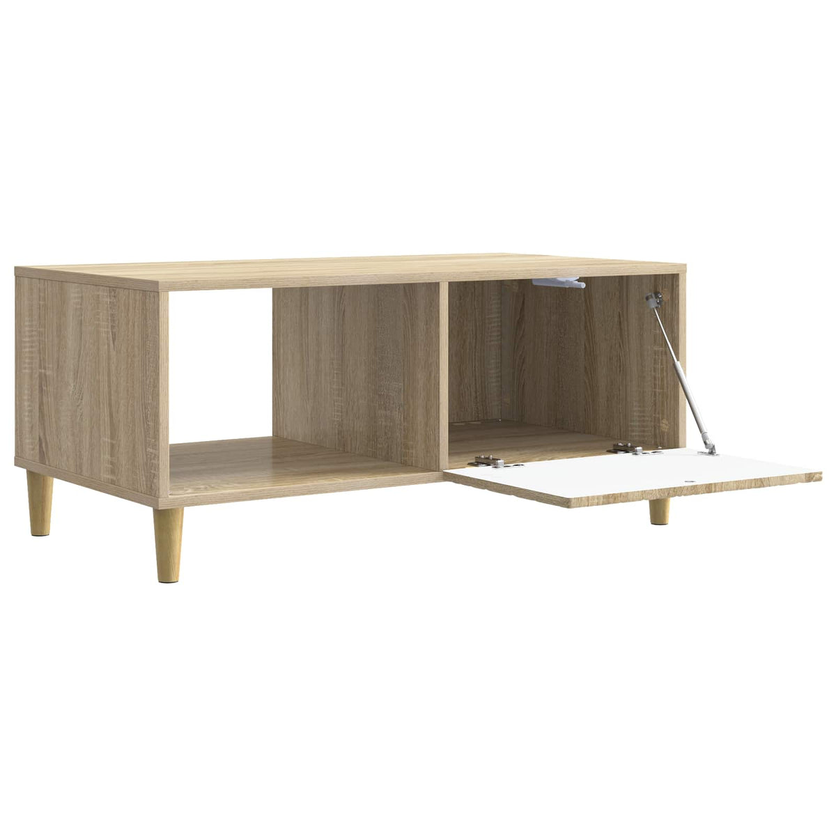 Sofabord Sonoma-eg 90 x 50 x 40 cm Konstrueret træ