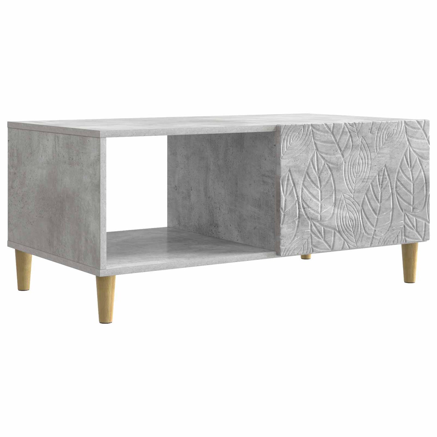 Sofabord Betongrå 90 x 50 x 40 cm Konstrueret træ