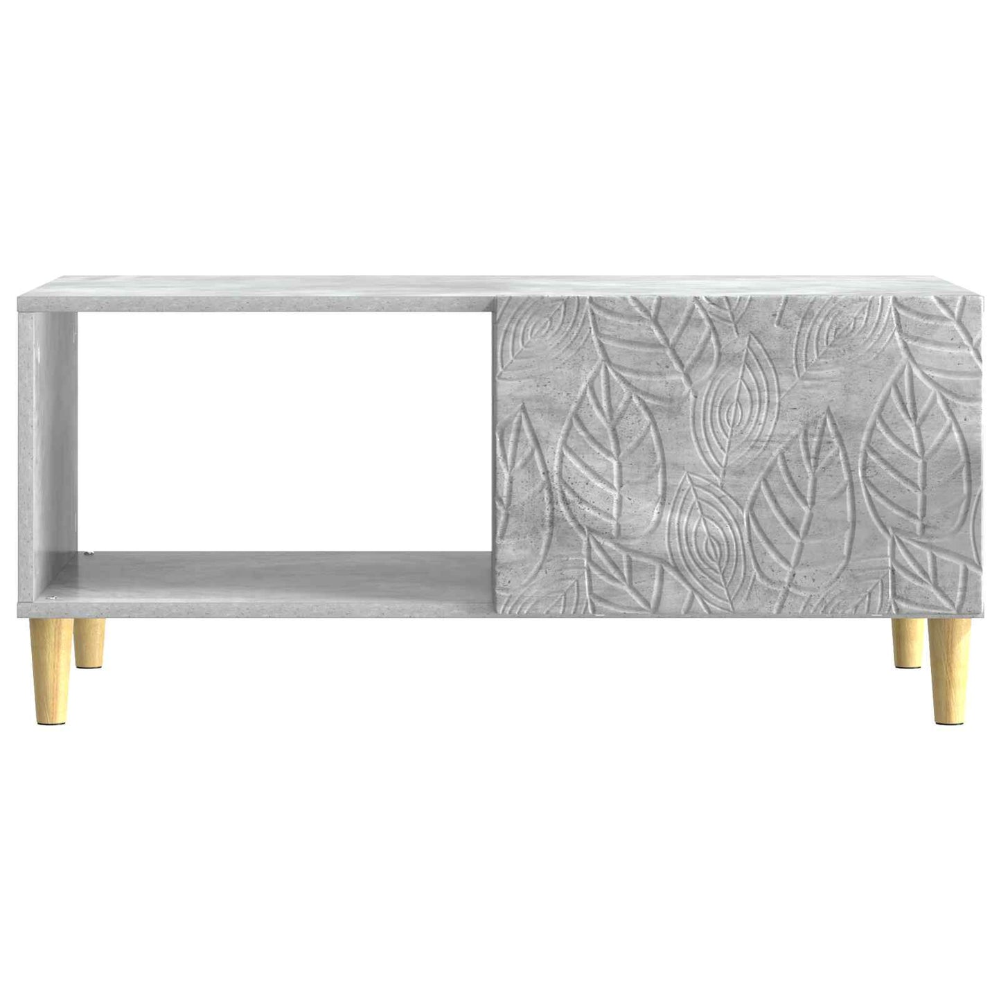 Sofabord Betongrå 90 x 50 x 40 cm Konstrueret træ