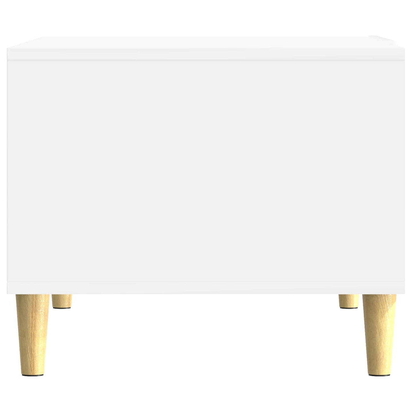 Sofabord Hvid højglans 90 x 50 x 40 cm Konstrueret træ