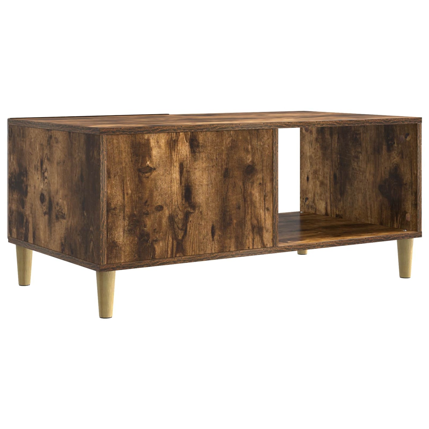 Sofabord Røget eg 90 x 50 x 40 cm Konstrueret træ