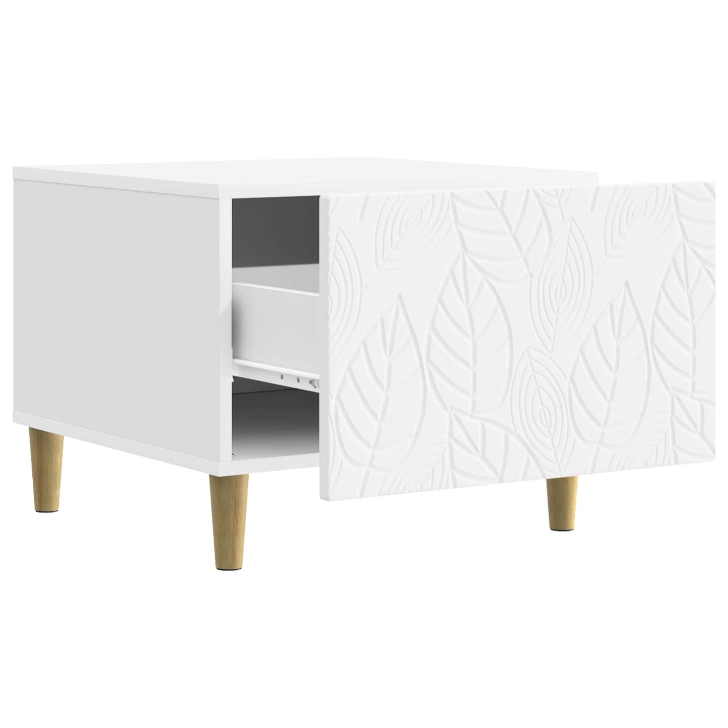 Sofabord Hvid 50 x 49 x 40 cm Konstrueret træ