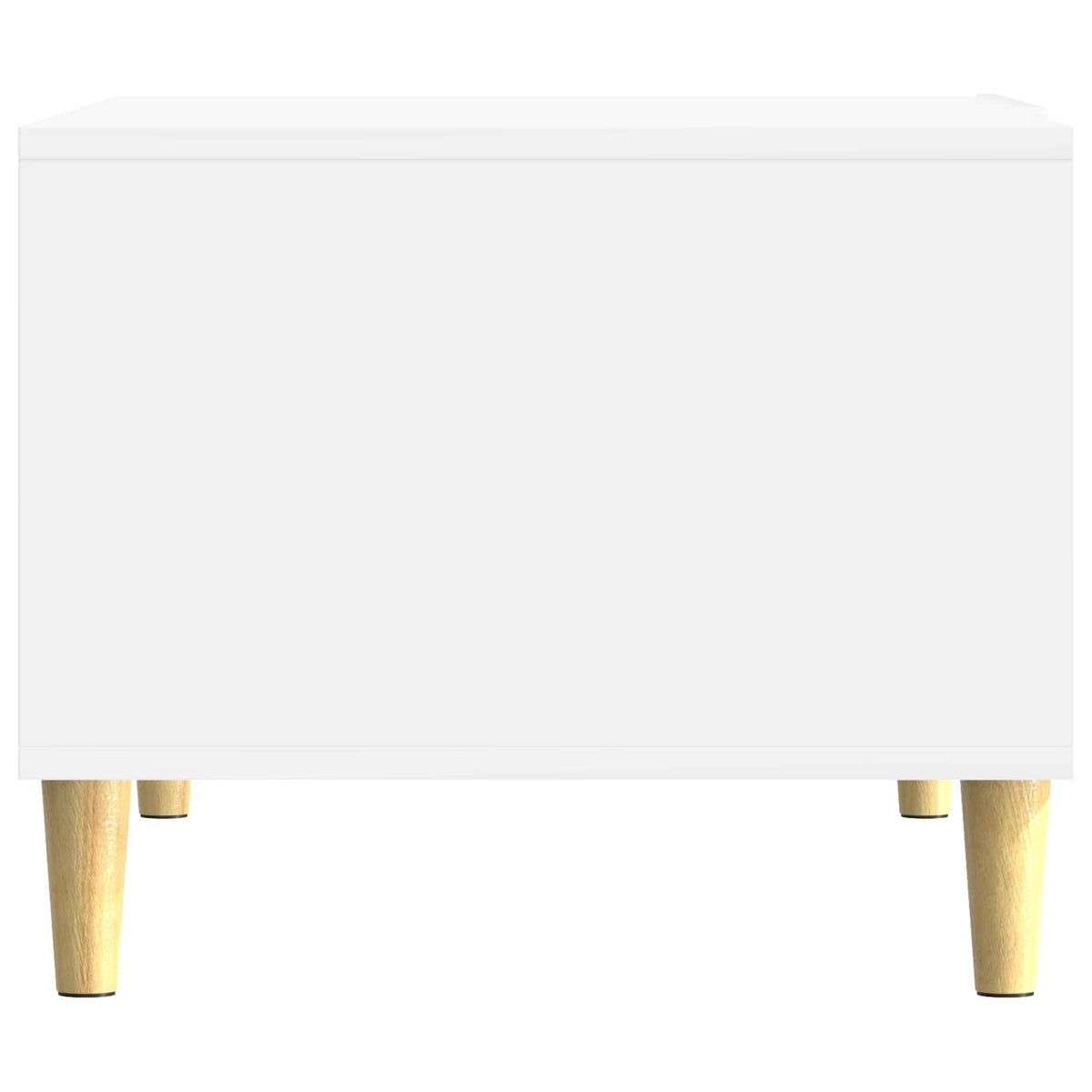 Sofabord Hvid højglans 50 x 49 x 40 cm Konstrueret træ