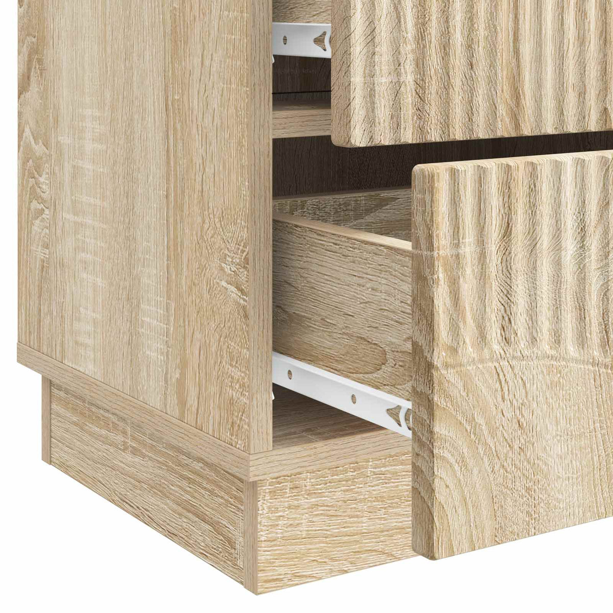 Natskab 2 stk. Sonoma-eg 43 x 34,5 x 44,5 cm Konstrueret træ