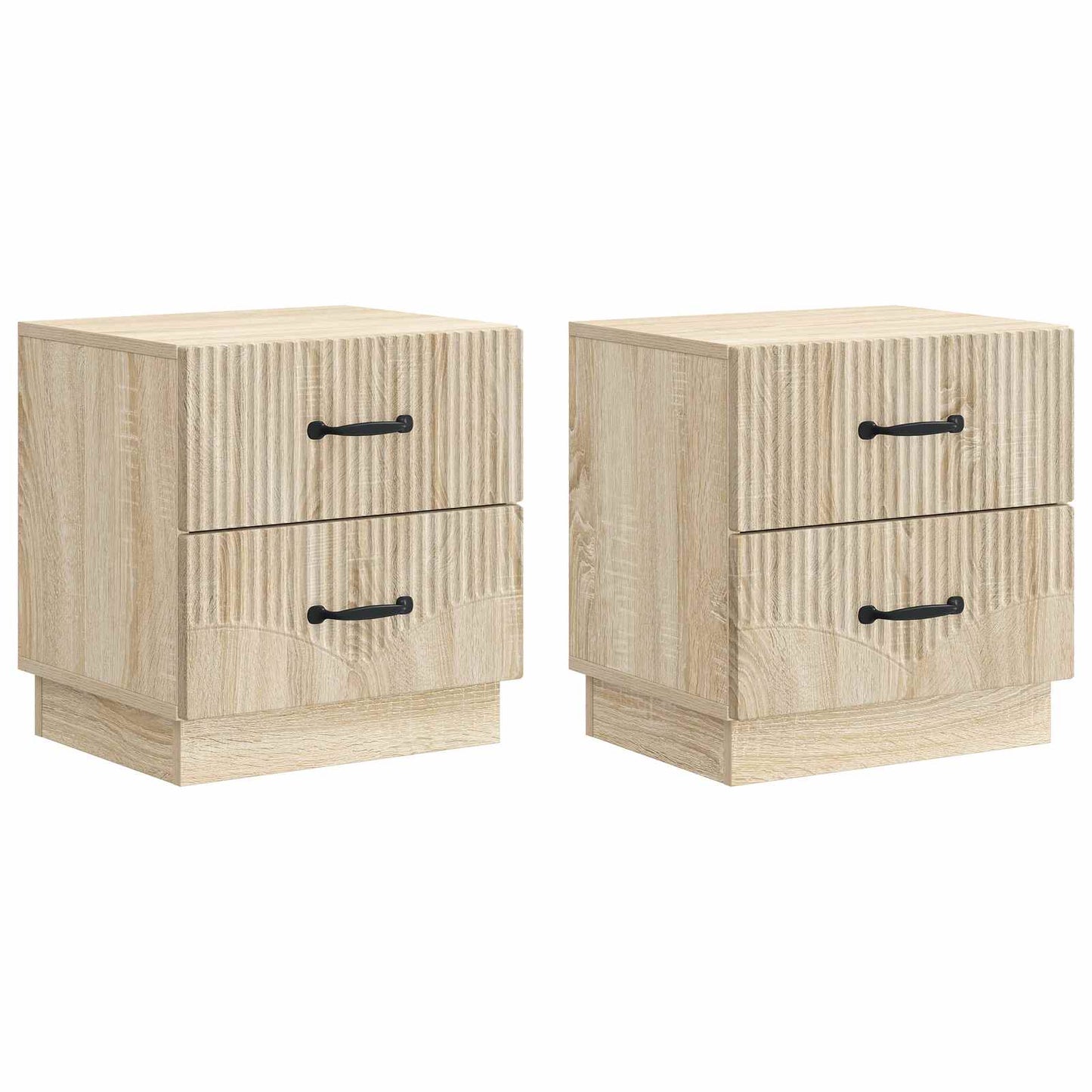 Natskab 2 stk. Sonoma-eg 43 x 34,5 x 44,5 cm Konstrueret træ