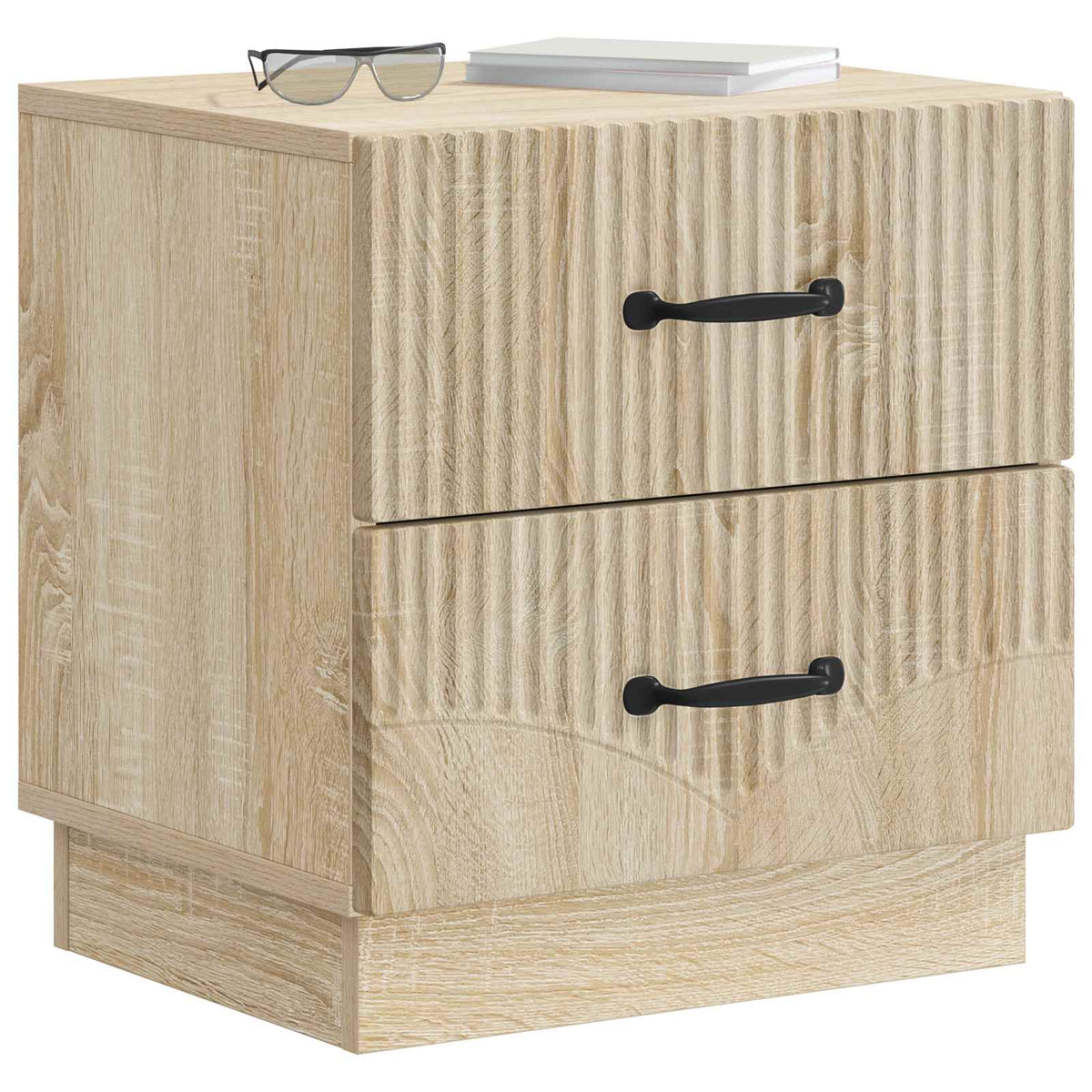 Natskab 2 stk. Sonoma-eg 43 x 34,5 x 44,5 cm Konstrueret træ