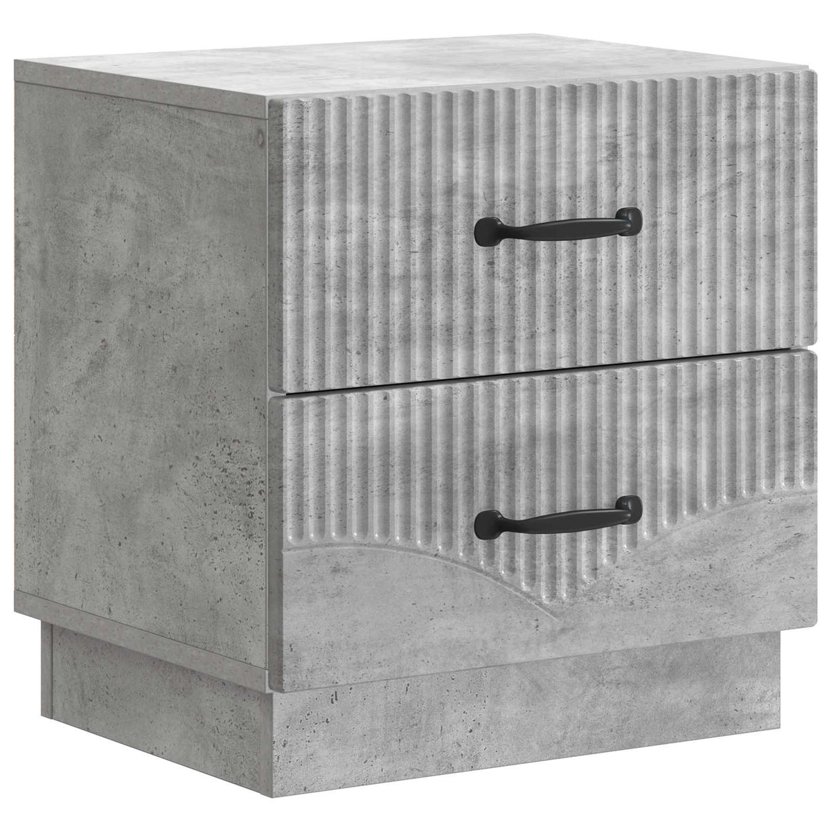 Natskab med skuffe Betongrå 43 x 34,5 x 44,5 cm Konstrueret træ