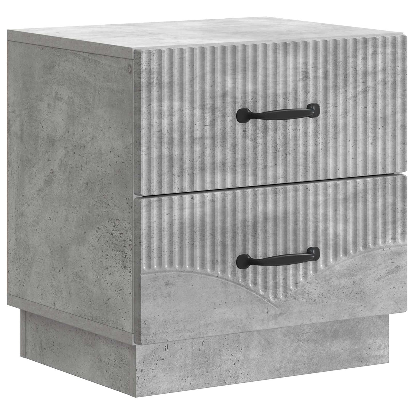 Natskab 2 stk. Betongrå 43 x 34,5 x 44,5 cm Konstrueret træ