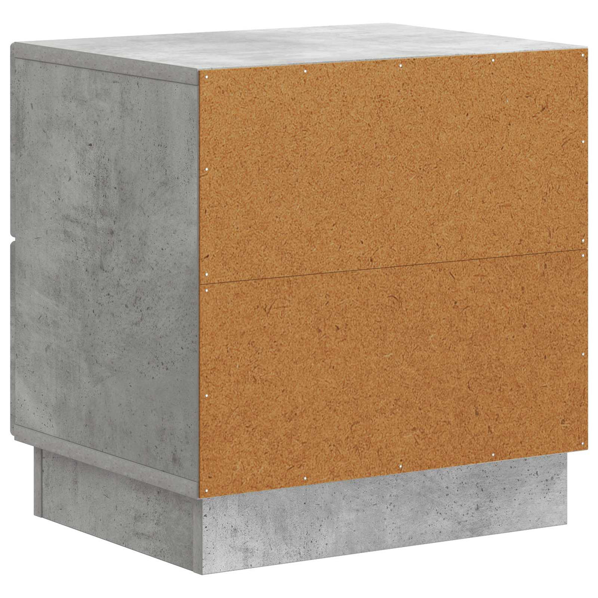 Natskab 2 stk. Betongrå 43 x 34,5 x 44,5 cm Konstrueret træ