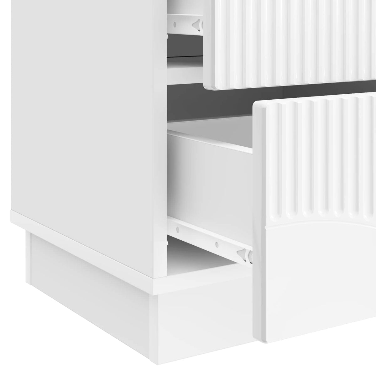 Natskab Hvid højglans 43 x 34,5 x 44,5 cm Konstrueret træ