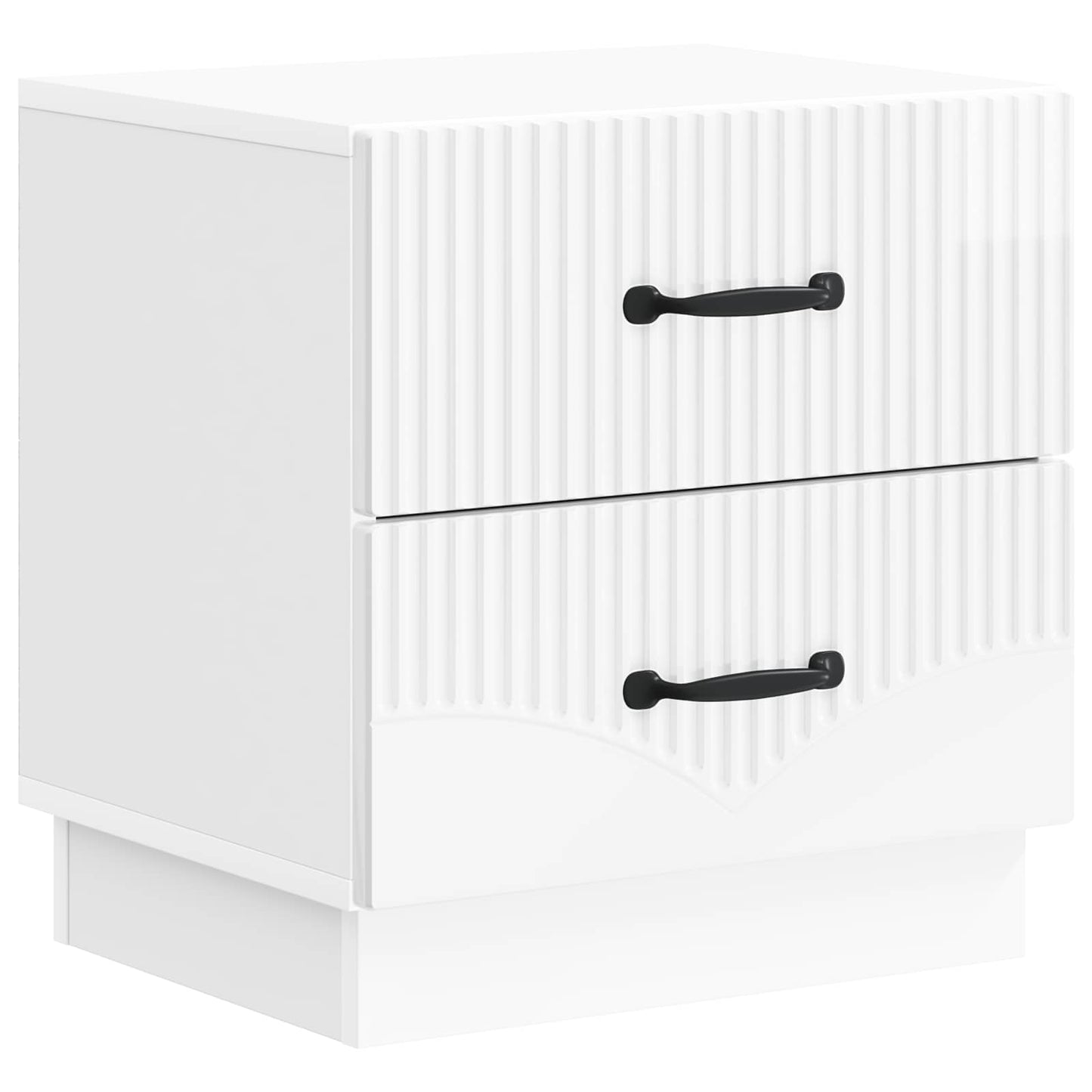 Natskab Hvid højglans 43 x 34,5 x 44,5 cm Konstrueret træ