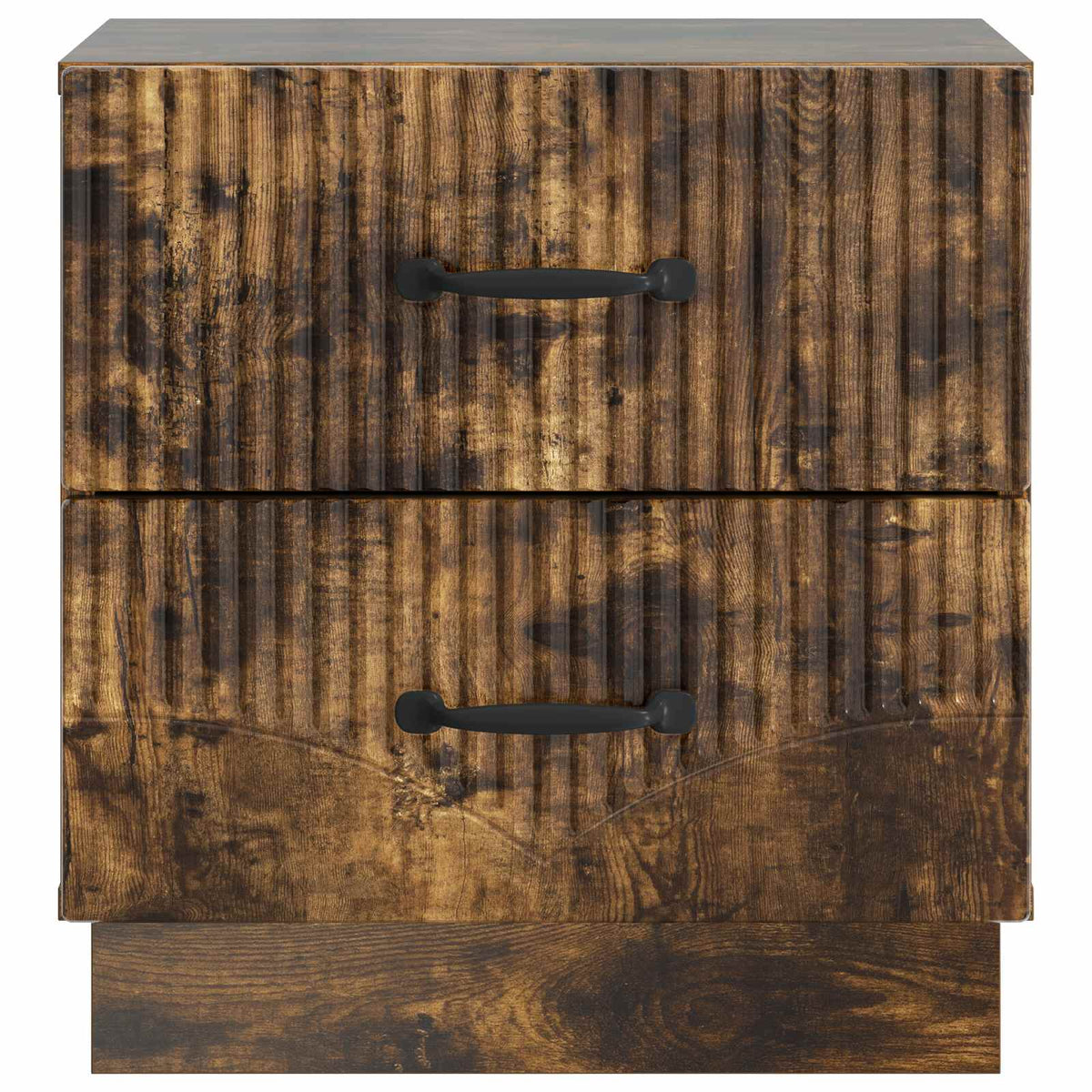 Natskab 2 stk. Røget eg 43 x 34,5 x 44,5 cm Konstrueret træ