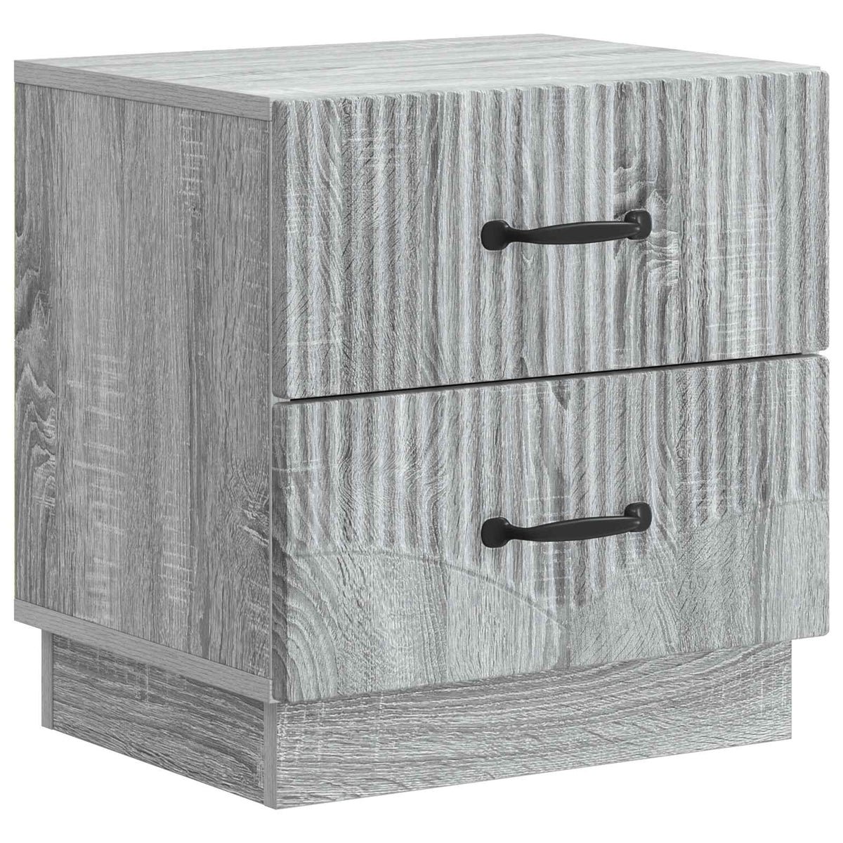 Natskab 2 stk. Grå sonoma-eg 43 x 34,5 x 44,5 cm
