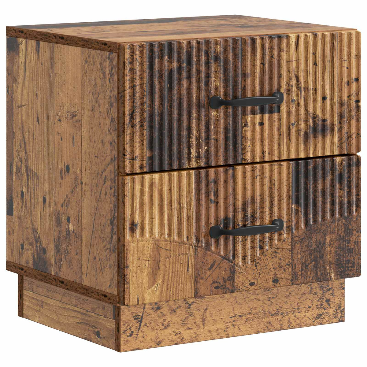 Natskab 2 stk. Gammelt træ 43 x 34,5 x 44,5 cm Konstrueret træ