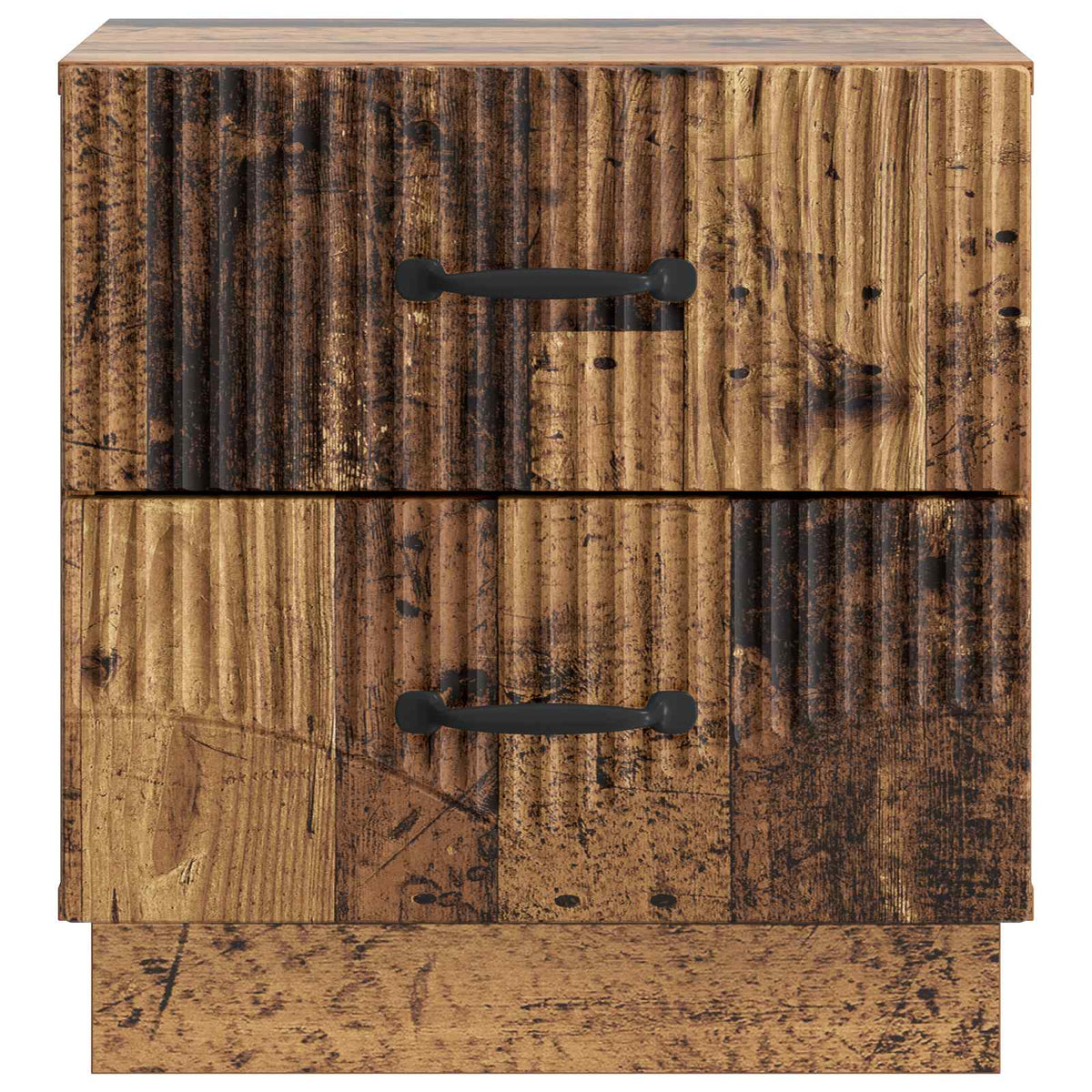 Natskab 2 stk. Gammelt træ 43 x 34,5 x 44,5 cm Konstrueret træ