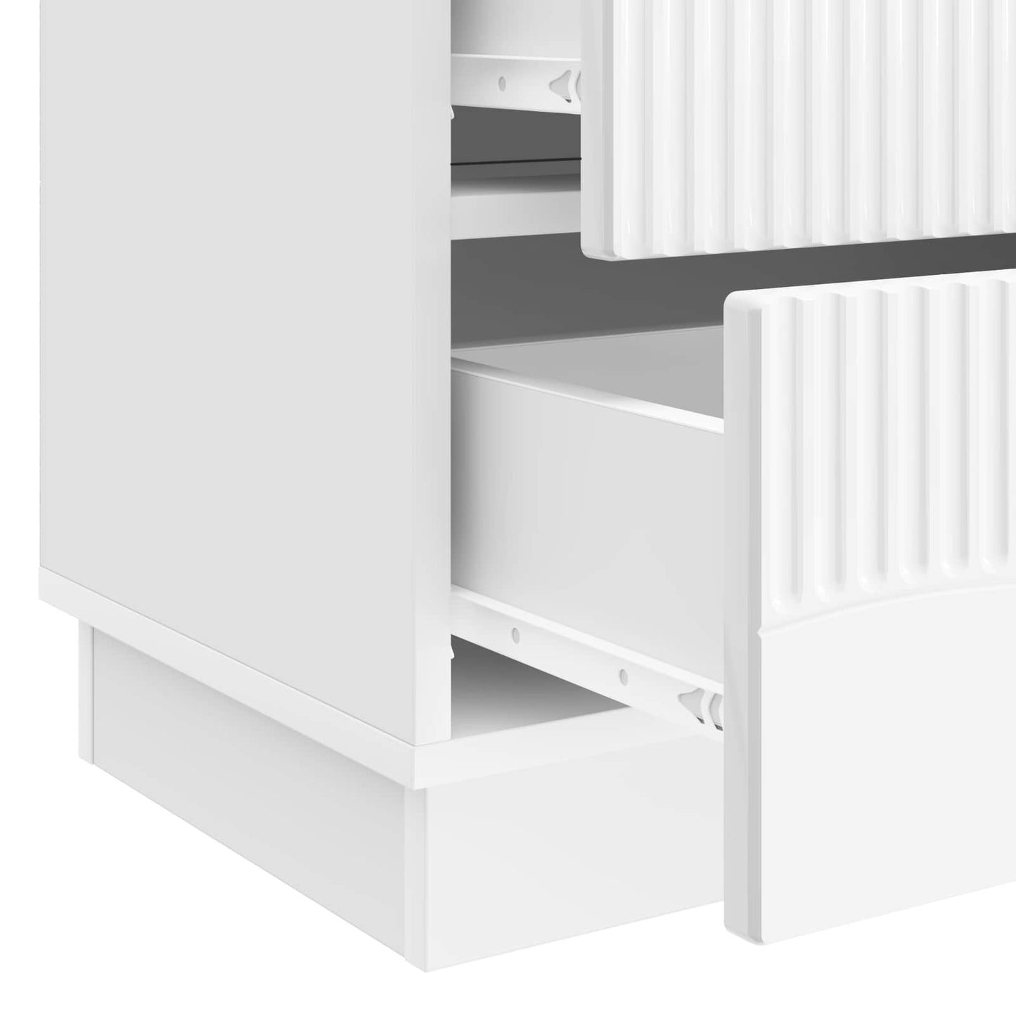 Natskab Hvid højglans 62 x 34,5 x 44,5 cm Konstrueret træ