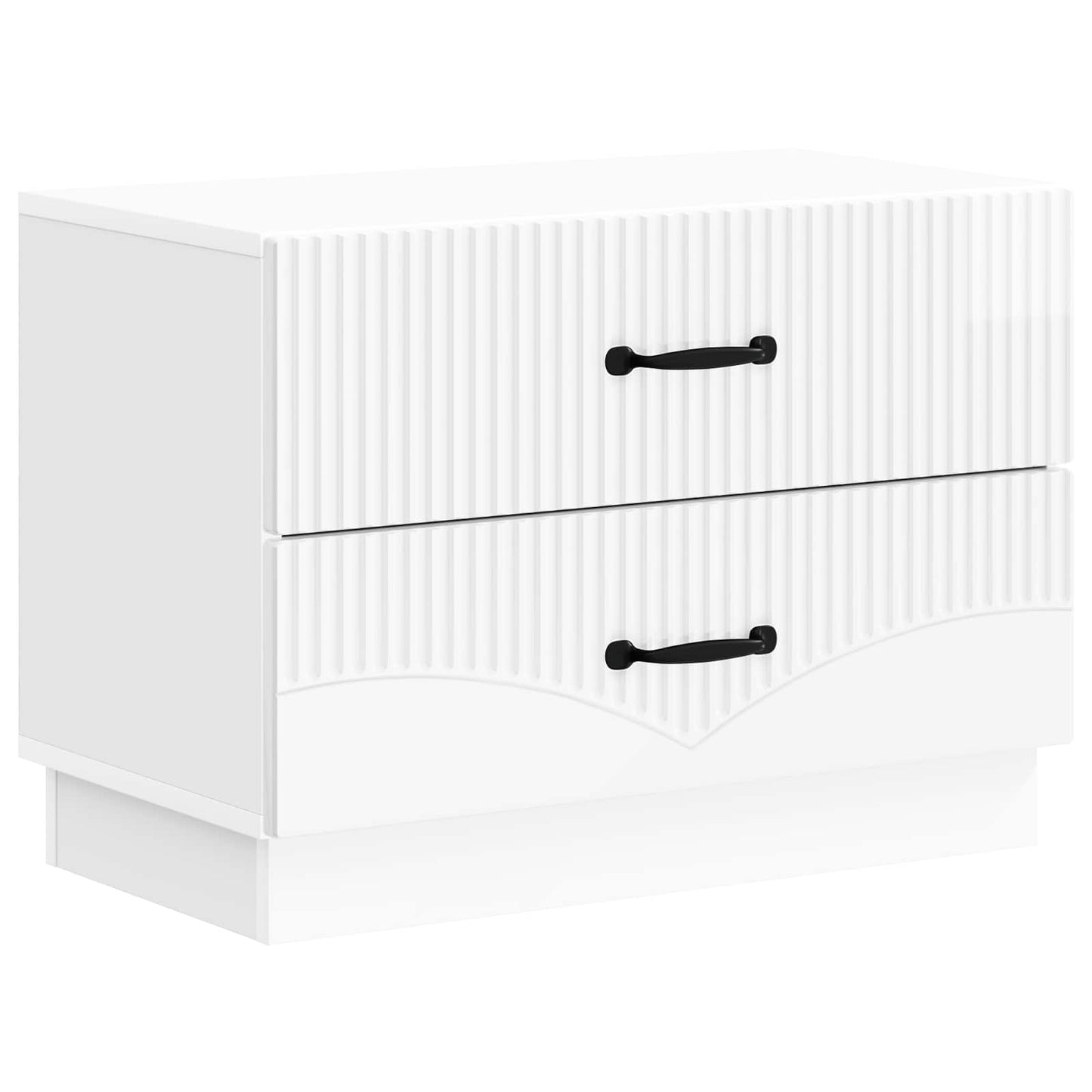 Natskab Hvid højglans 62 x 34,5 x 44,5 cm Konstrueret træ