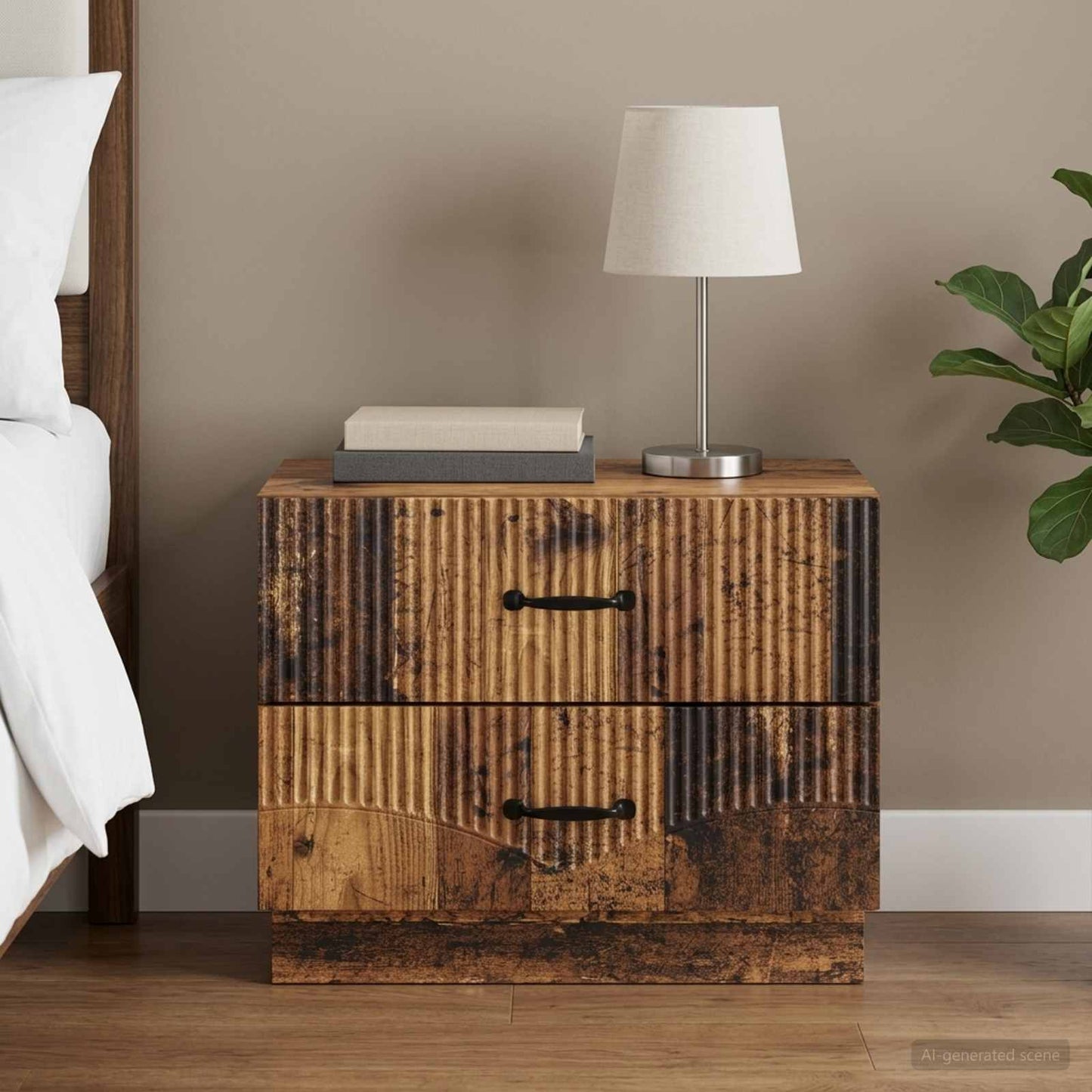 Natskab Gammelt træ 62 x 34,5 x 44,5 cm Konstrueret træ