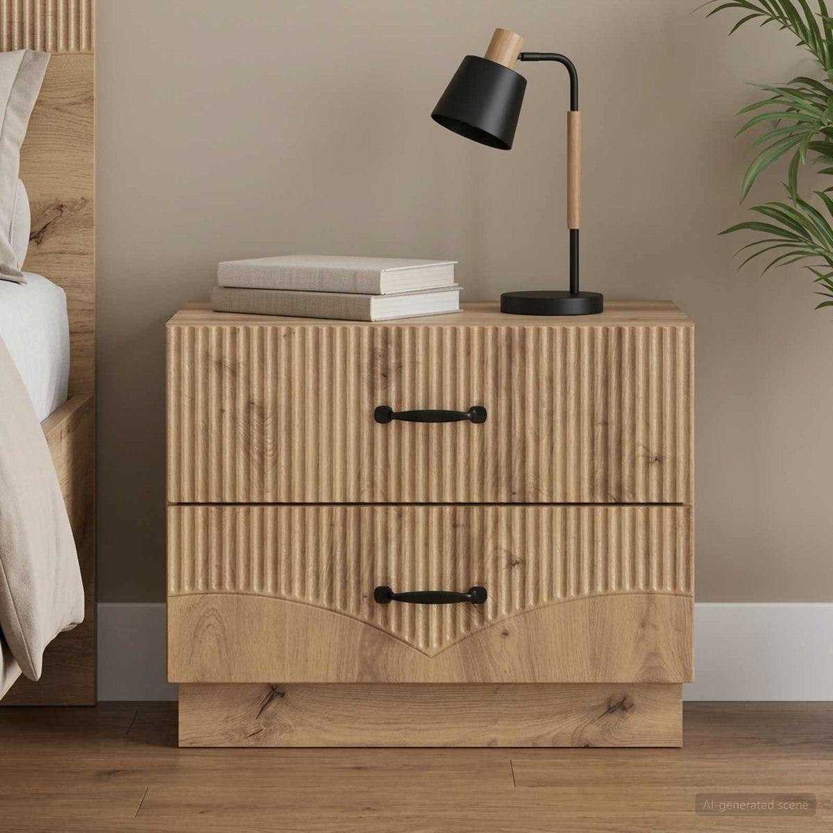 Natskab Artisan-eg 62 x 34,5 x 44,5 cm Konstrueret træ