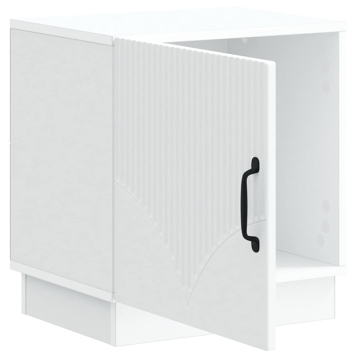 Sengebord 2 stk. Hvid 43 x 34,5 x 47 cm Konstrueret træ