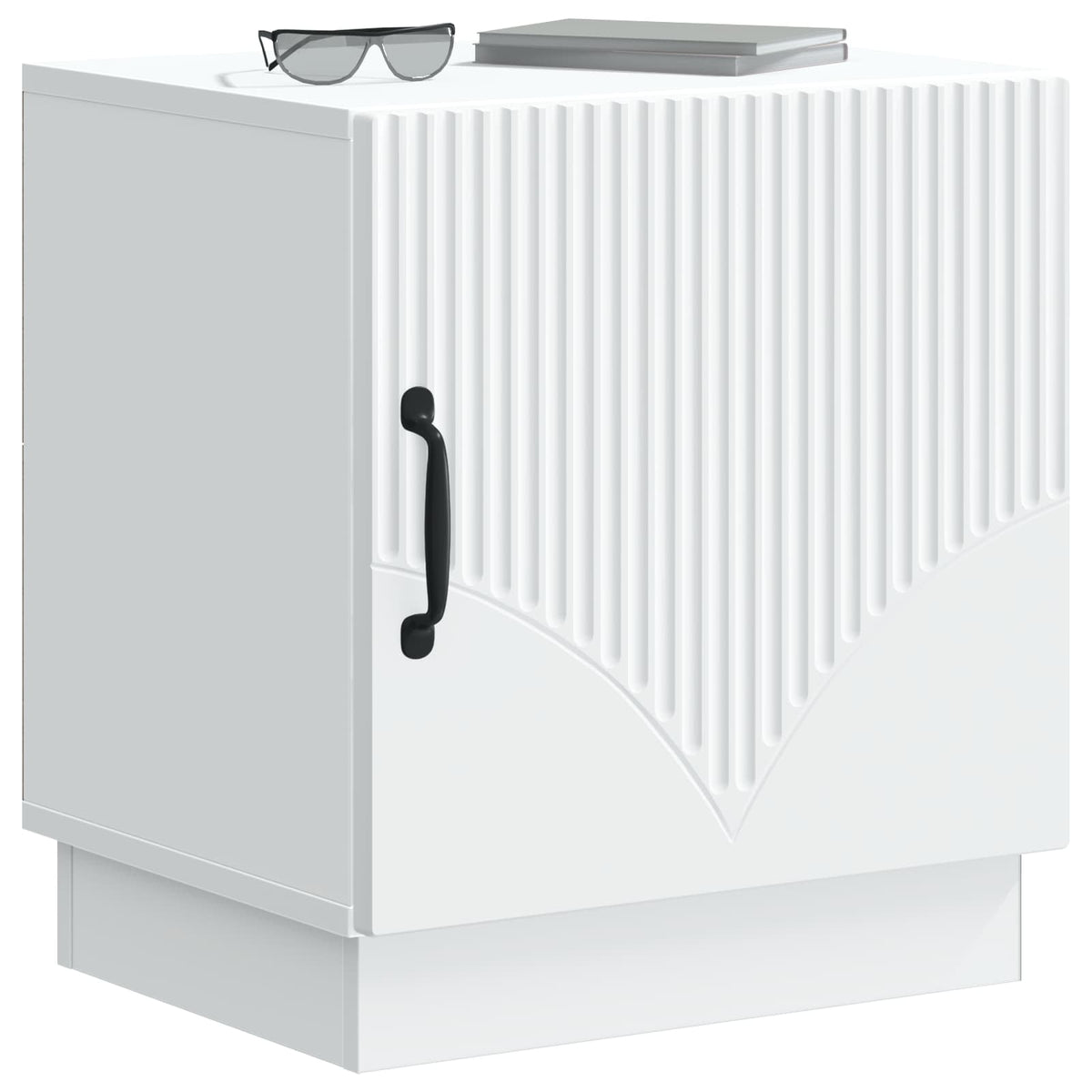 Sengebord 2 stk. Hvid 43 x 34,5 x 47 cm Konstrueret træ