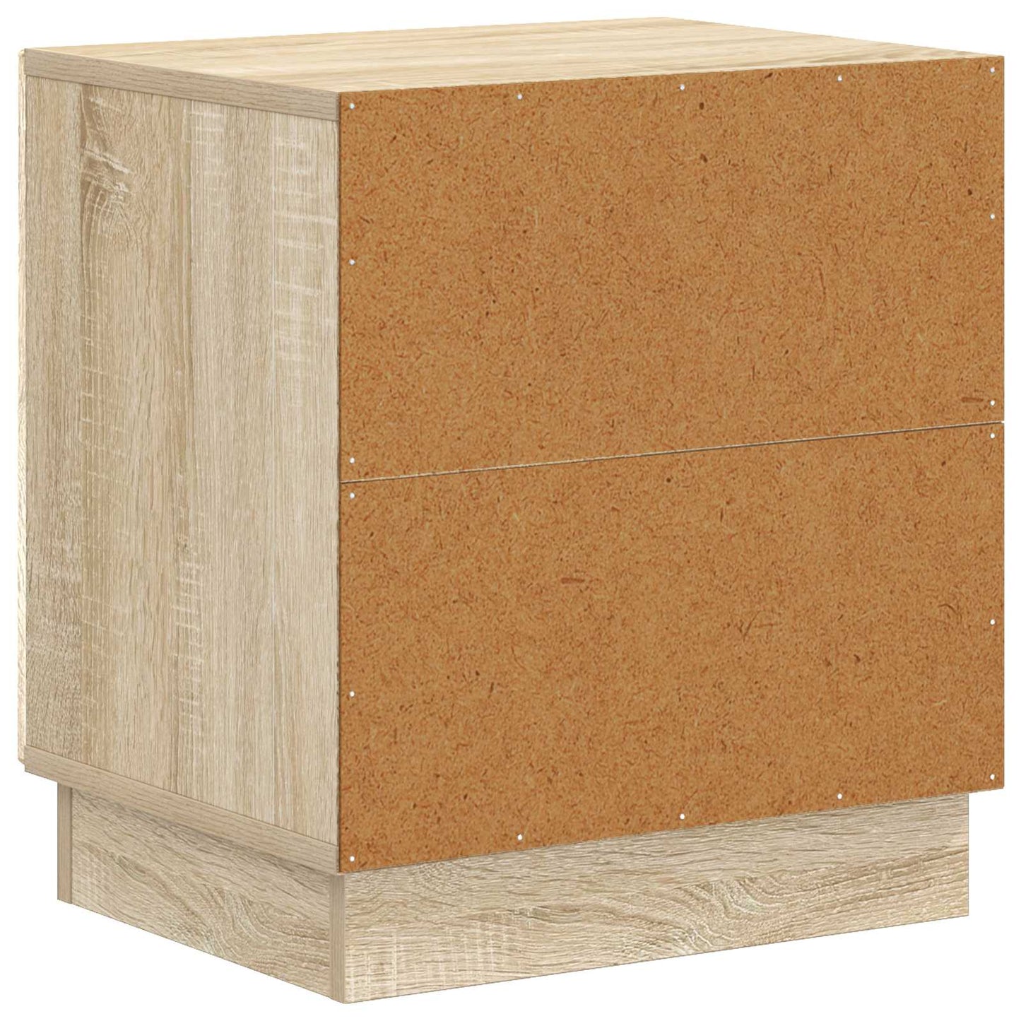 Sengebord 2 stk. Sonoma-eg 43 x 34,5 x 47 cm Konstrueret træ