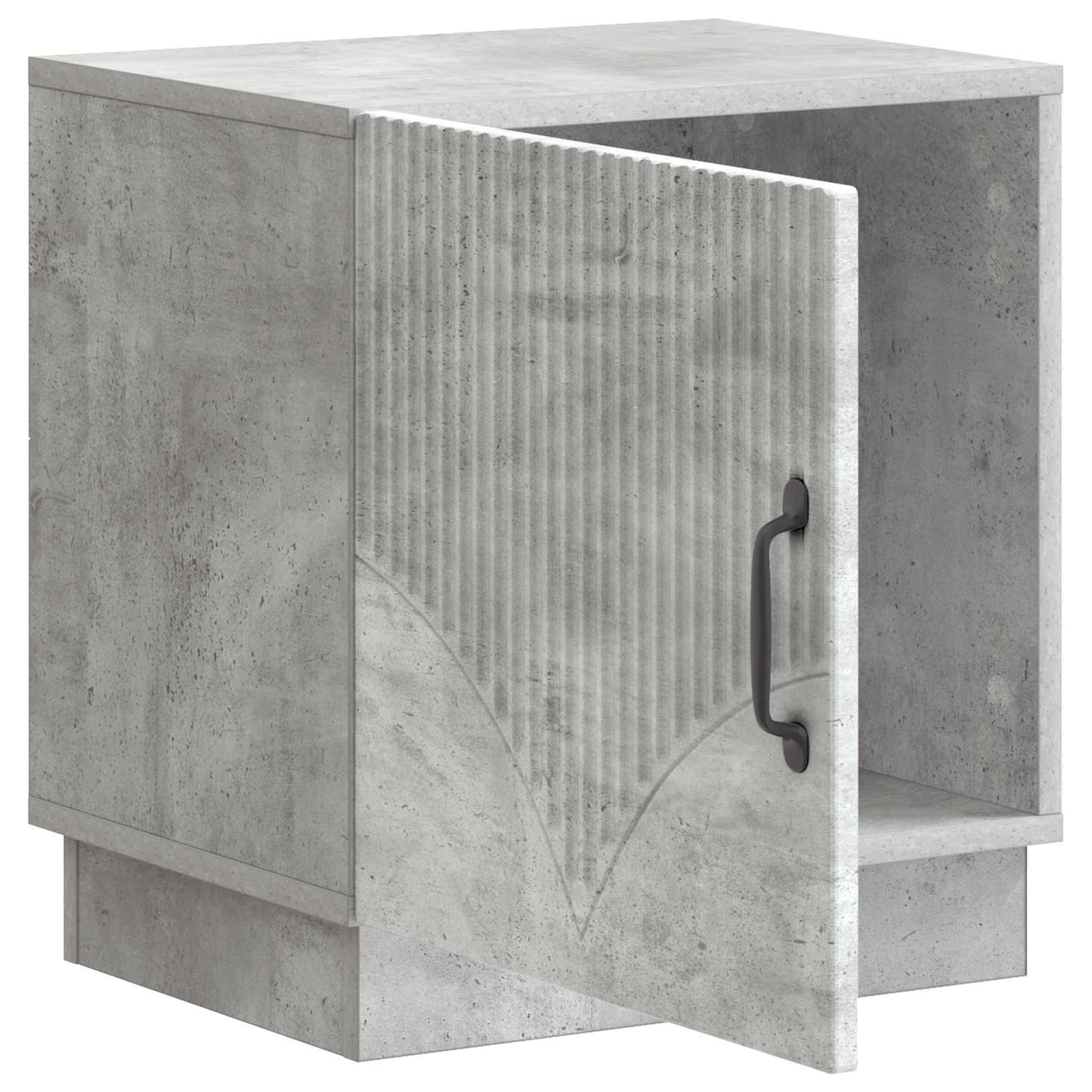 Sengebord Beton Grå 43 x 34,5 x 47 cm Konstrueret træ