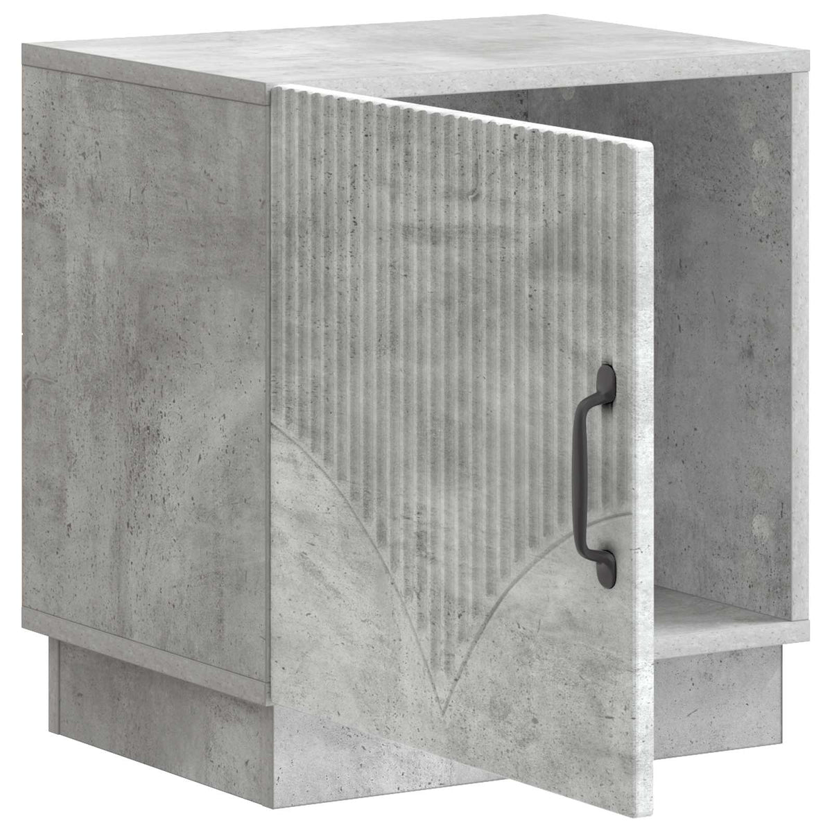 Sengebord 2 stk. Beton Grå 43 x 34,5 x 47 cm Konstrueret træ