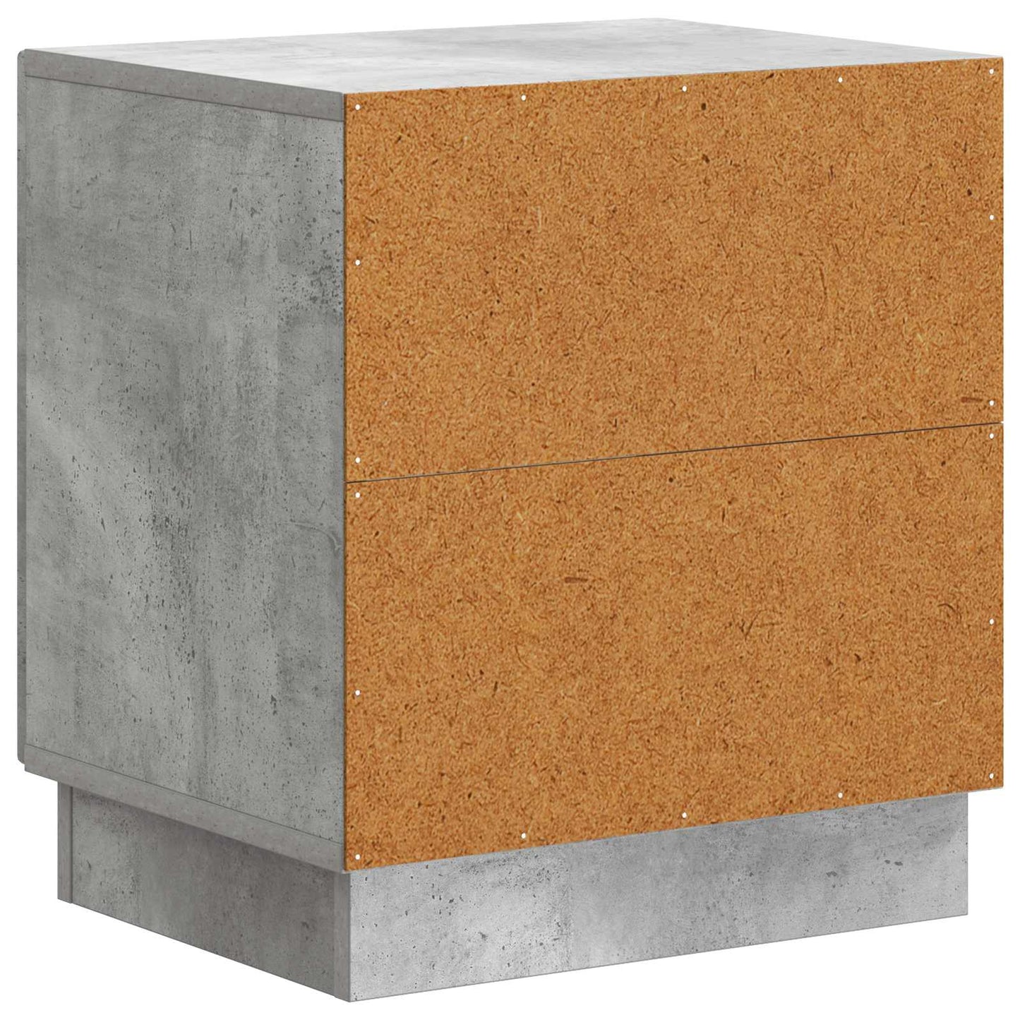 Sengebord 2 stk. Beton Grå 43 x 34,5 x 47 cm Konstrueret træ