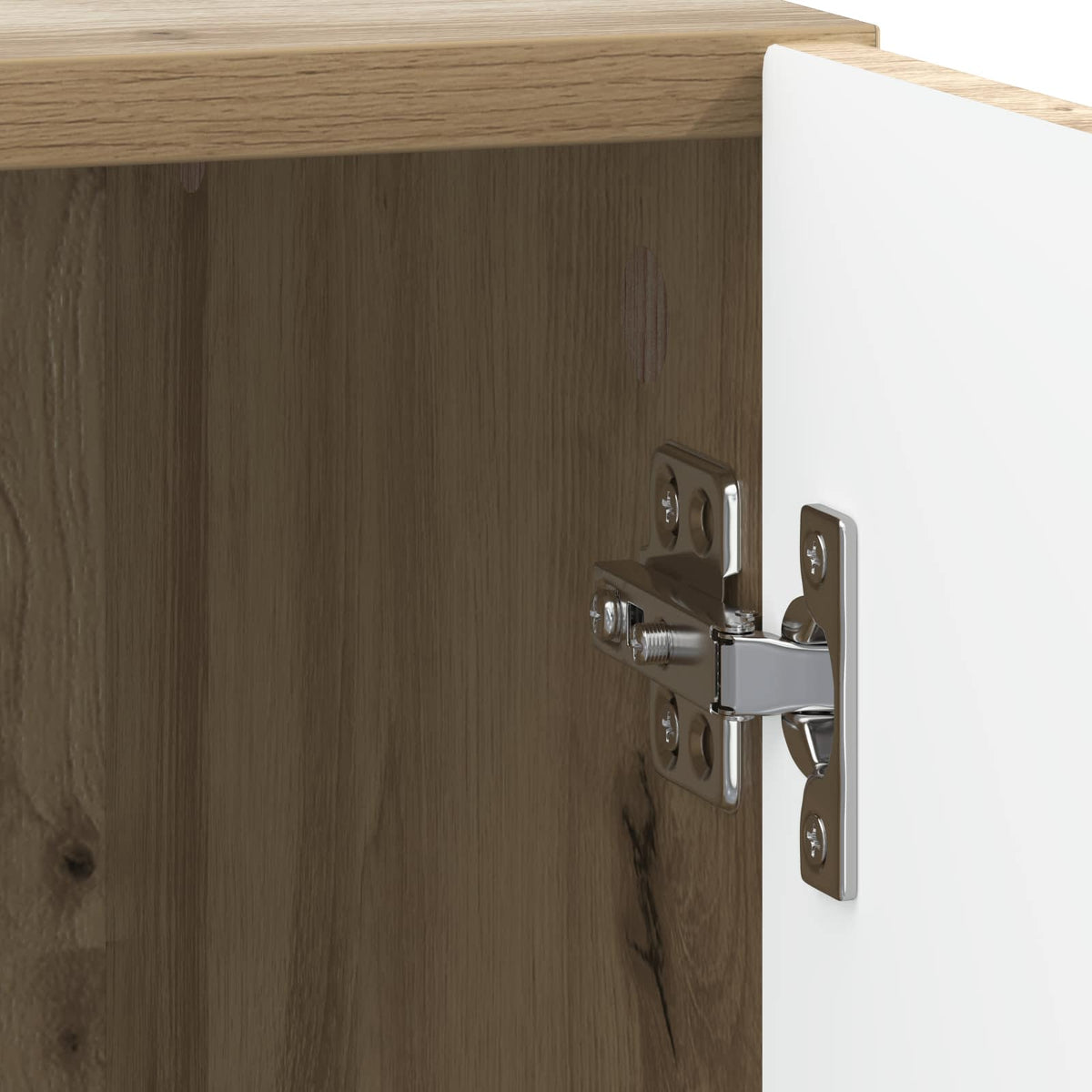 Sengebord 2 stk. Artisan-eg 43 x 34,5 x 47 cm Konstrueret træ
