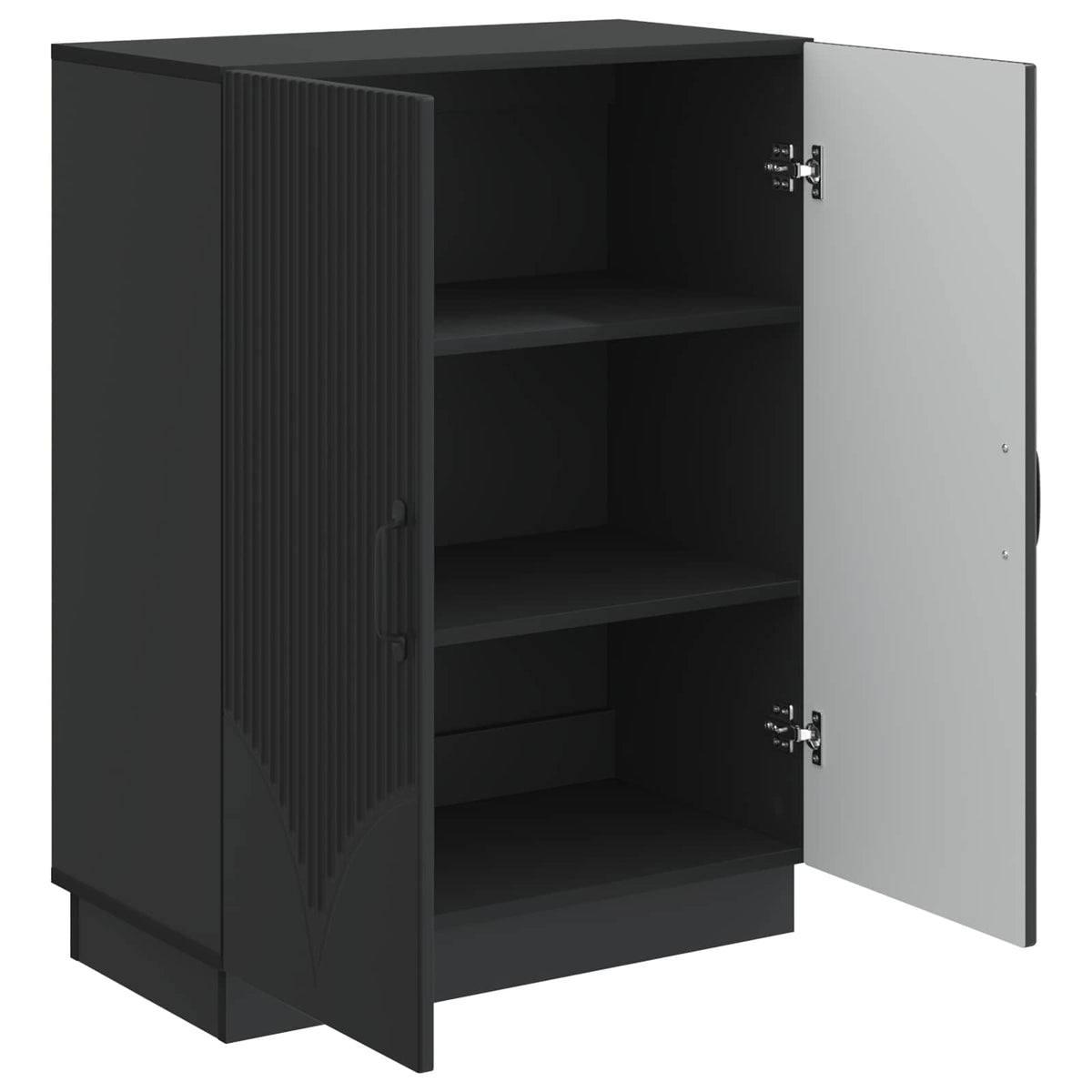 Sideboard Sort 66 x 34,5 x 87 cm Konstrueret træ