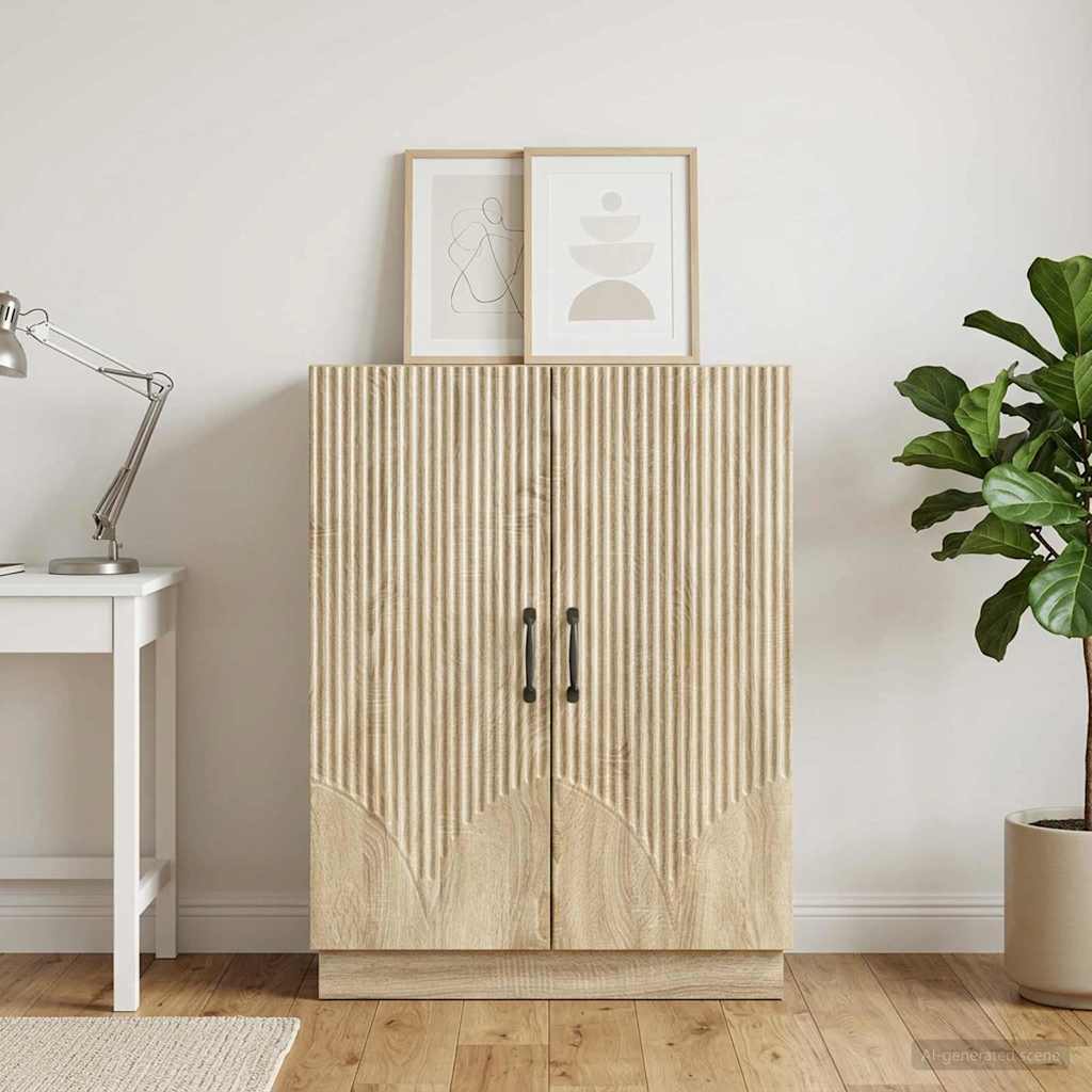 Sideboard Sonoma-eg 66 x 34,5 x 87 cm Konstrueret træ