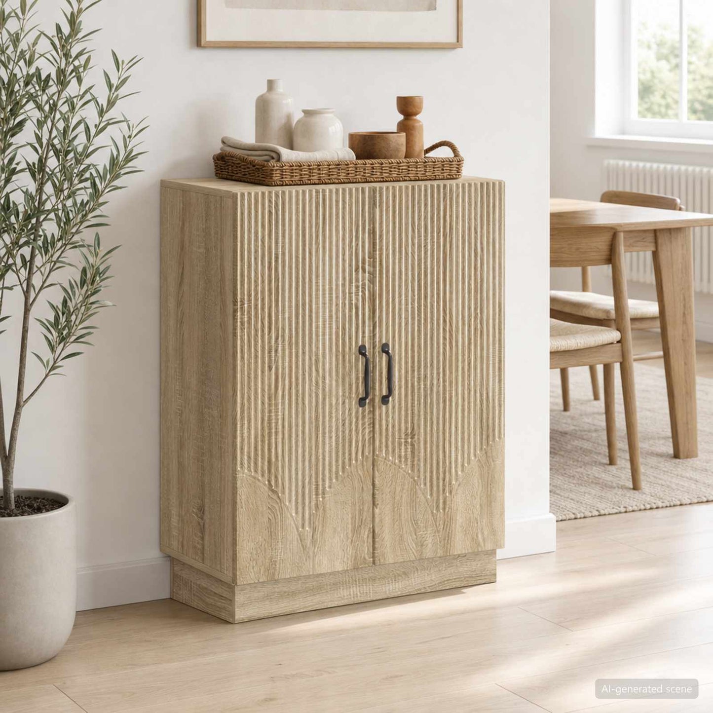Sideboard Sonoma-eg 66 x 34,5 x 87 cm Konstrueret træ