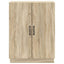 Sideboard Sonoma-eg 66 x 34,5 x 87 cm Konstrueret træ