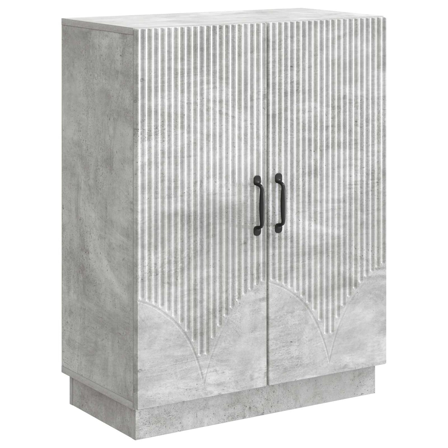 Sideboard Betongrå 66 x 34,5 x 87 cm Konstrueret træ