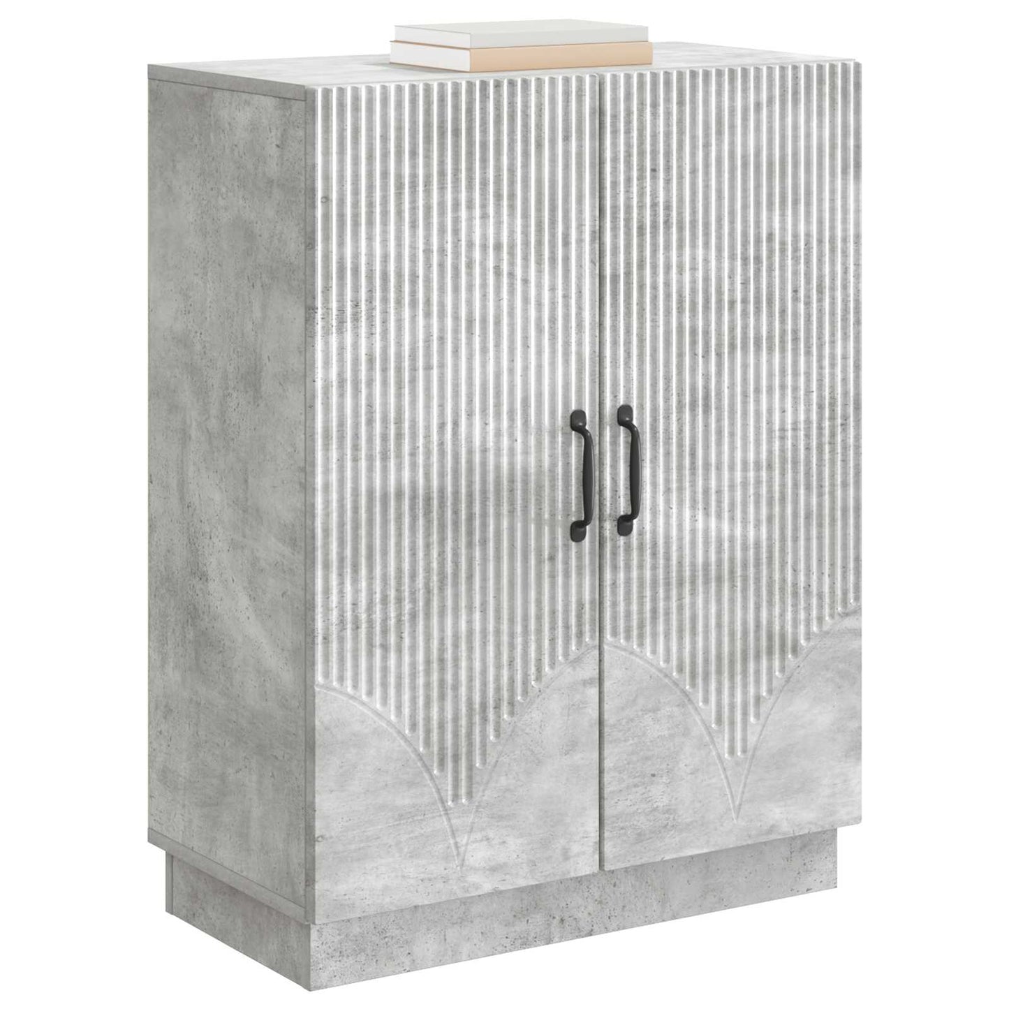 Sideboard Betongrå 66 x 34,5 x 87 cm Konstrueret træ