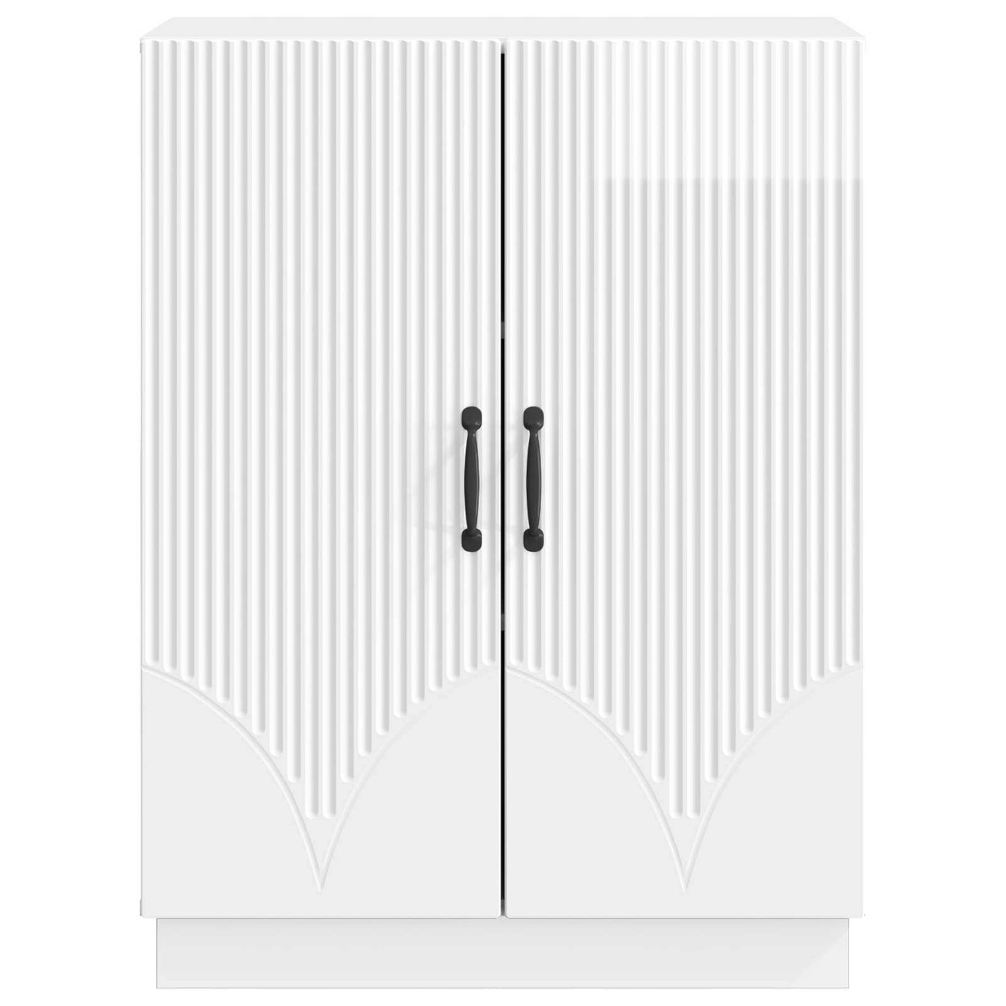 Sideboard Hvid højglans 66 x 34,5 x 87 cm Konstrueret træ