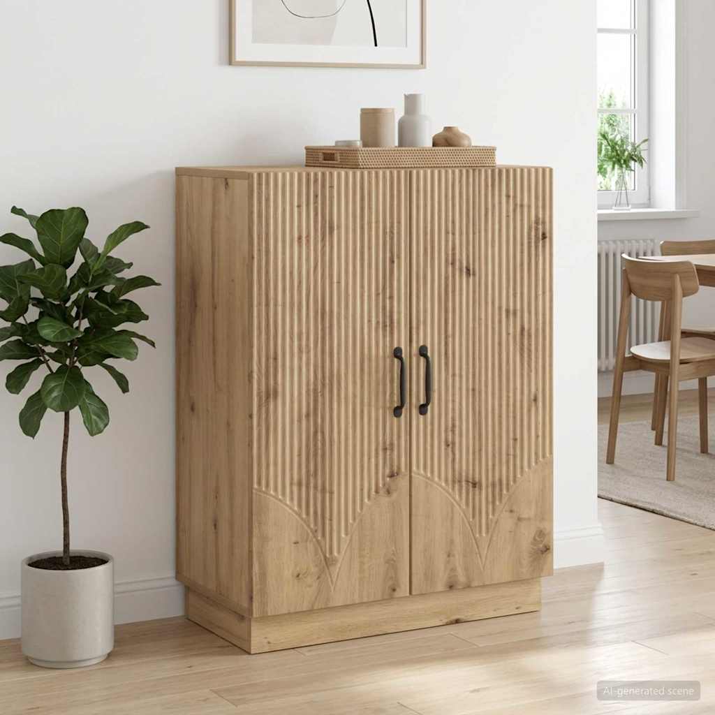 Sideboard Artisan-eg 66 x 34,5 x 87 cm Konstrueret træ