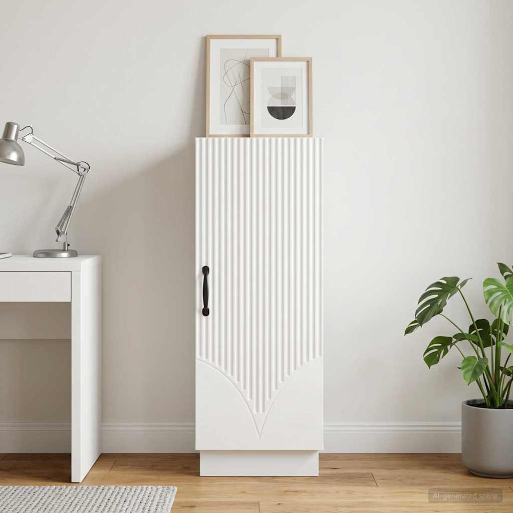 Sideboard Hvid 33 x 34,5 x 87 cm Konstrueret træ
