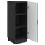 Sideboard Sort 33 x 34,5 x 87 cm Konstrueret træ