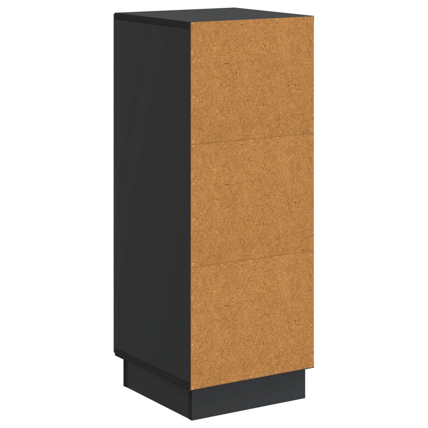 Sideboard Sort 33 x 34,5 x 87 cm Konstrueret træ