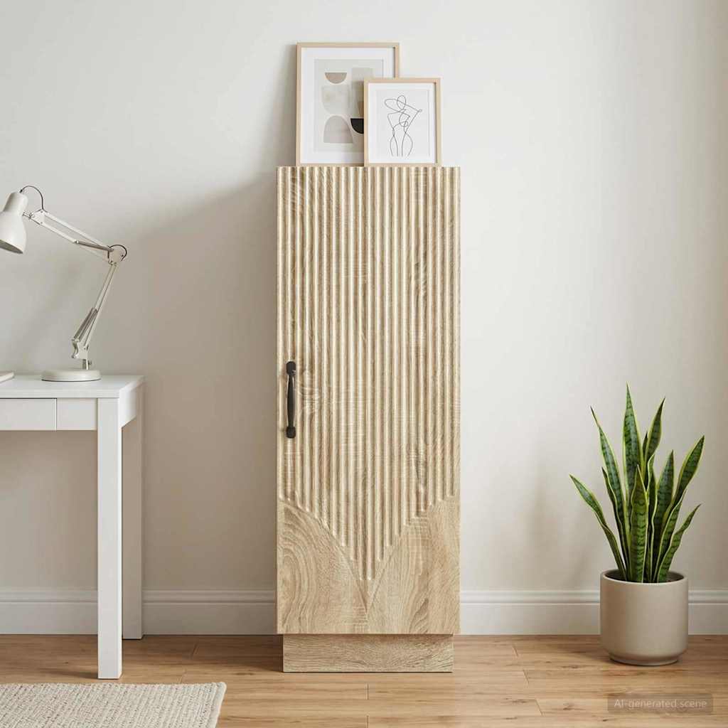 Sideboard Sonoma-eg 33 x 34,5 x 87 cm Konstrueret træ