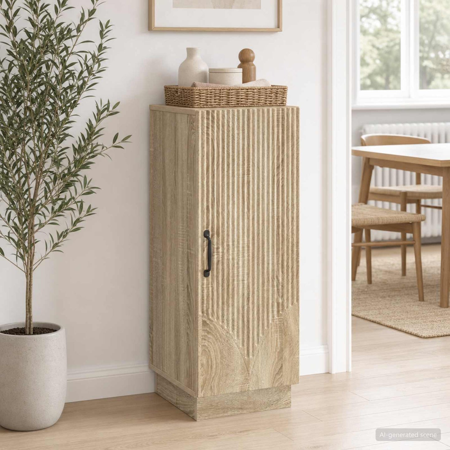 Sideboard Sonoma-eg 33 x 34,5 x 87 cm Konstrueret træ